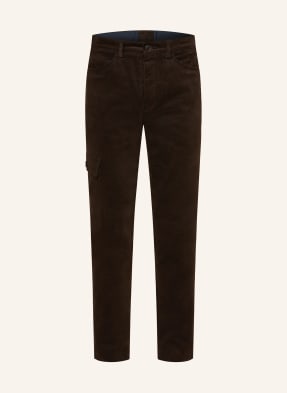 Grasegger Cargové Kalhoty Turin Slim Fit Ze Sametu tmavě hnědá
