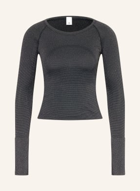 Lululemon Dlouhé Rukávy Swiftly Tech 2.0 Race S Třpytivou Přízí černá