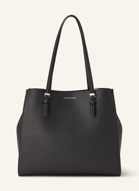 Charles & Keith Nákupní Taška Sansa černá / stříbrná