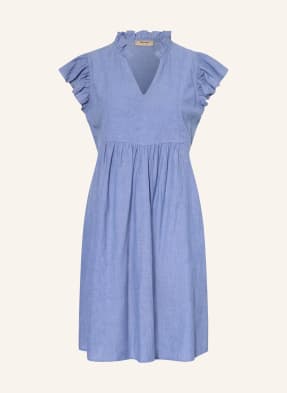 Mos Mosh Kleid Mmwaldy Mit Rüschen blau