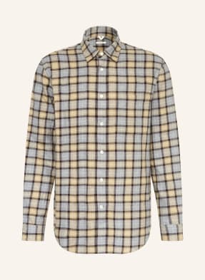 Arket Flanelová Košile Relaxed Fit šedá / velbloudí / tmavě hnědá