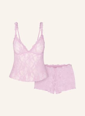 Skims Lounge Set Stretch Lace baby pink