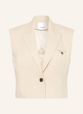 Co'couture Sako-Vesta S Lnem světle hnědá
