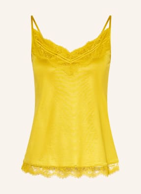Mey Spací Souprava Shine Lace S Krajkou tmavě žlutá