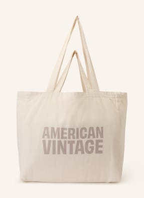 American Vintage Nákupní Taška Lycaz režná / černošedá