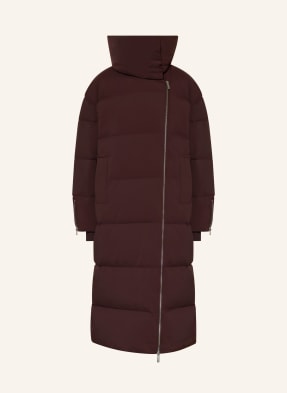 Sweaty Betty Peříčkový Kabát Nimbus Cloudweight tmavě hnědá