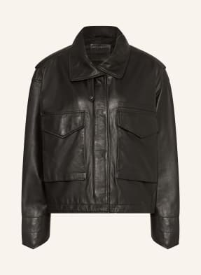 Allsaints Lederjacke Clay schwarz