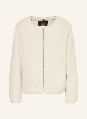 Belstaff Bunda Z Medvídčí Kůže Prue krémová