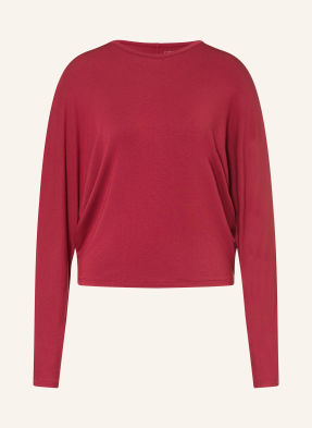 Calvin Klein Pohodlné Domácí Tričko Ultra Soft Modal tmavě červená