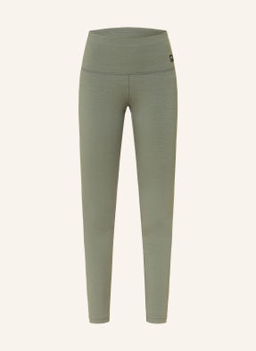Super.Natural Legíny Super Tights S Merino Vlnou khaki