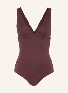 Mymarini Tvarující Plavky Swimsuit No. 2 tmavě hnědá