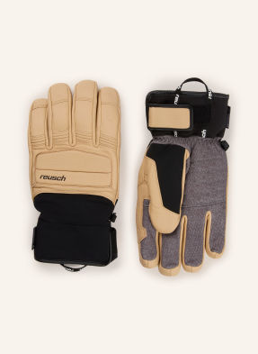 Reusch Lyžařské Rukavice Alpine Heritage béžová / černá