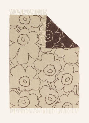 Marimekko Pléds Piirto Unikko béžová / černošedá
