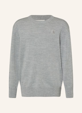 Calvin Klein Svetry Z Merino Vlny šedá