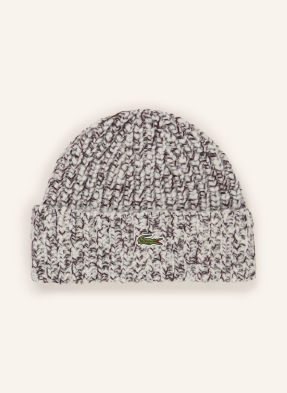 Lacoste Čepice krémová / hnědá