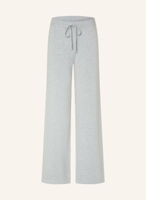 Mandala Pletené Kalhoty světle šedá