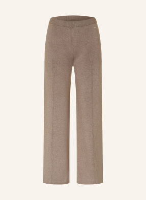 Calvin Klein Pletené Kalhoty černošedá