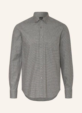 Van Laack Flanelová Košile Vl-Roy-Tfk Tailor Fit tmavě šedá / světle šedá
