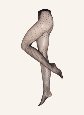Wolford Jemné Punčocháče Shimmer Dots 7124 black/silver