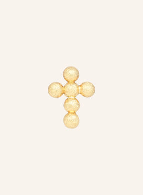 Lulu Copenhagen Náušnice Bouquet Cross Earring zlatá