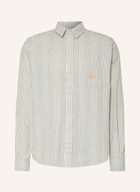 Blkvis Košile Script Heavy Comfort Fit krémová / tmavě šedá