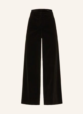 Windsor. Marlenehose Aus Samt schwarz