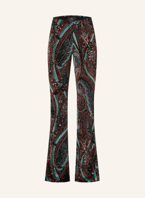 Etro Bootcut-Hose Aus Samt rot