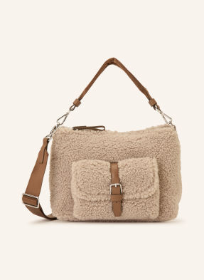 Marc O'polo Schultertasche Aus Teddyfell beige