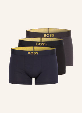 Boss Balení 3 Ks Boxerek černá / tmavě šedá