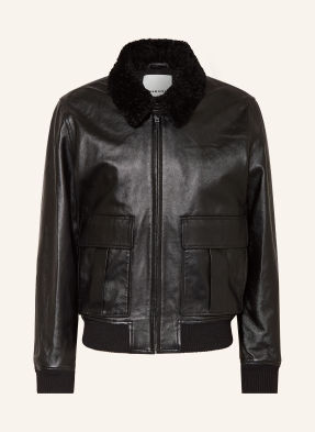 Isabel Marant Lederjacke Bowy schwarz