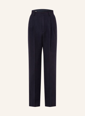 Dries Van Noten Chino Kalhoty Panrom Regular Fit tmavě modrá