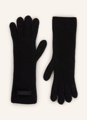 Jacquemus Rukavice Les Gants Gros Grain S Alpakou černá