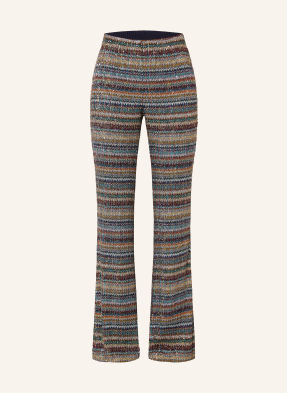 Missoni Pletené Kalhoty S Flitry A Třpytivou Přízí světle šedá / tmavě červená / tmavě modrá