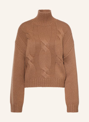 Ftc Cashmere Kašmírový Svetr hnědá