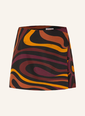 Pucci Zavinovací Sukně Z Hedvábí tmavě červená / oranžová / černá