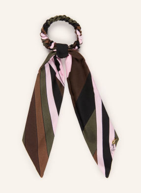 Pucci Gumička Do Vlasů khaki / hnědá / růžová
