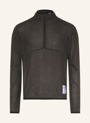 Satisfy Fleecový Svetr S Kapucí Fuzzfleece™ Ad tmavě hnědá