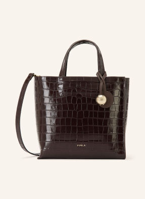 Furla Shopper Divide It Small tmavě hnědá / zlatá