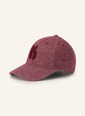 Ba&Sh Cap New Hugo tmavě červená / krémová