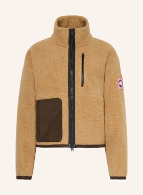 Canada Goose Plyšová Bunda Simcoe světle hnědá / tmavě hnědá