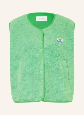 American Vintage Plyšová Vesta neonově zelená