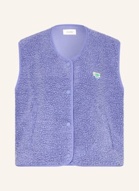 American Vintage Teddyfell-Weste lila