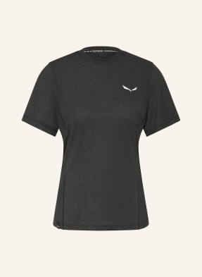 Salewa Tričko Puez Dry'ton černá / bílá