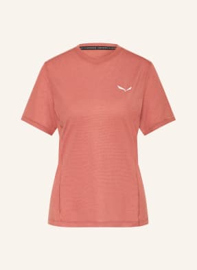 Salewa Tričko Puez Dry'ton červená / bílá