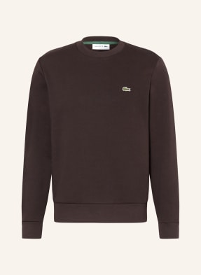 Lacoste Mikina tmavě hnědá