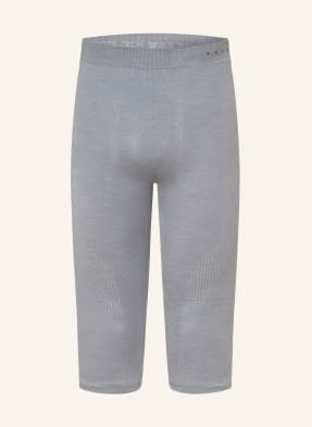 Falke Funkční Spodní Kalhoty Wool-Tech Se Zkrácenými Nohavicemi šedá
