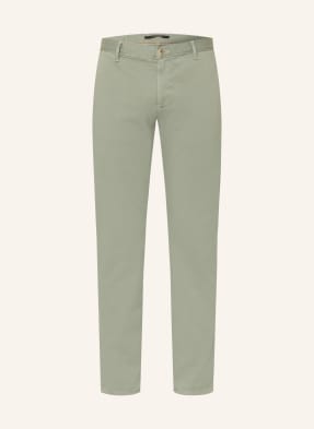 Alberto Chino Kalhoty Rob Slim Fit olivová