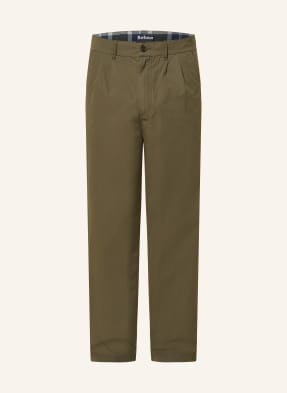 Barbour Chino Kalhoty Cole Extra Slim Fit olivová