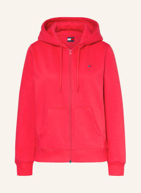 Tommy Jeans Mikinová Bunda červená