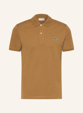 Lacoste Piqué-Poloshirt Slim Fit braun